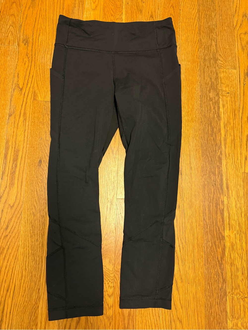 Lululemon Black Athletic Leggings with Side Pockets